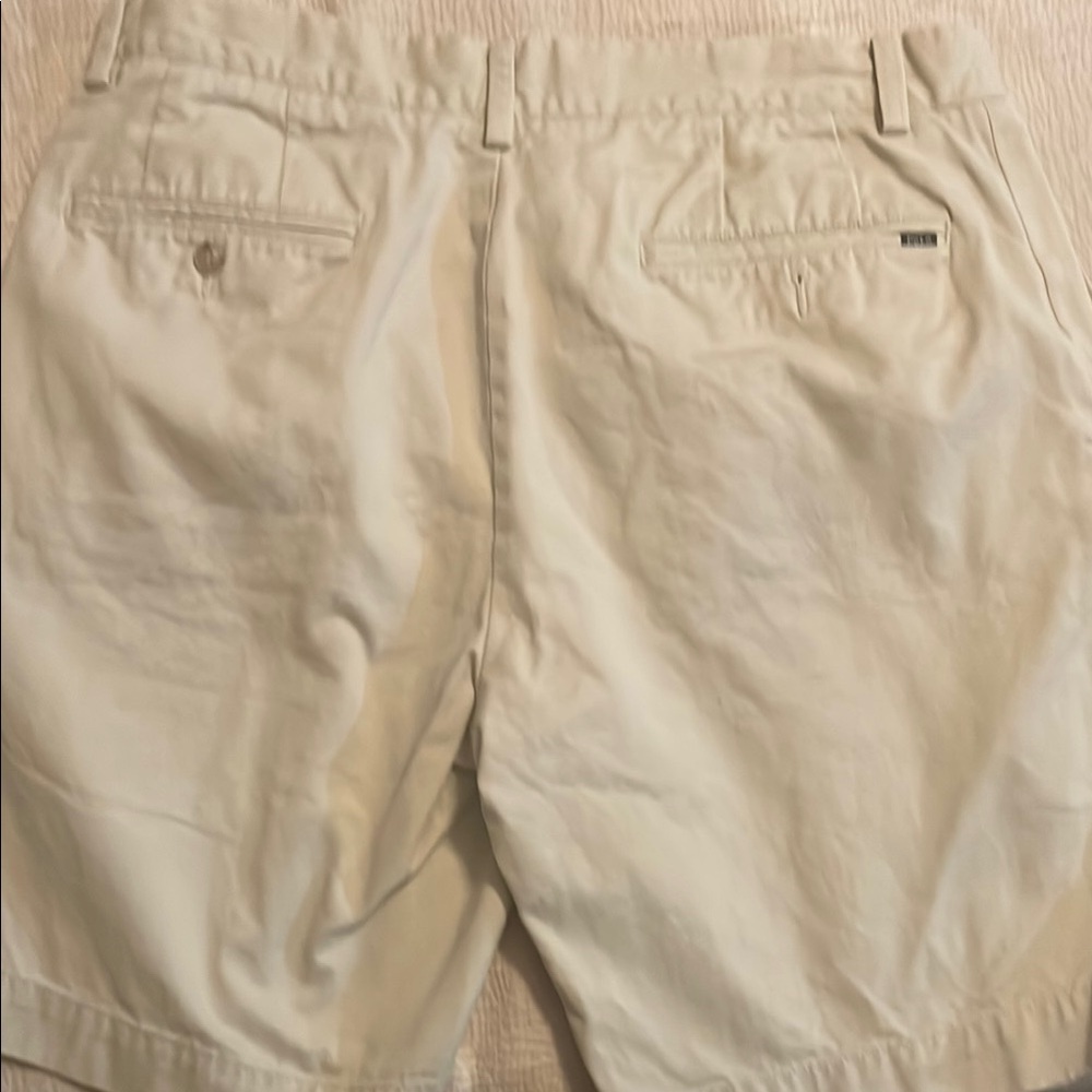 Polo by Ralph Lauren Cream Flat Front Shorts